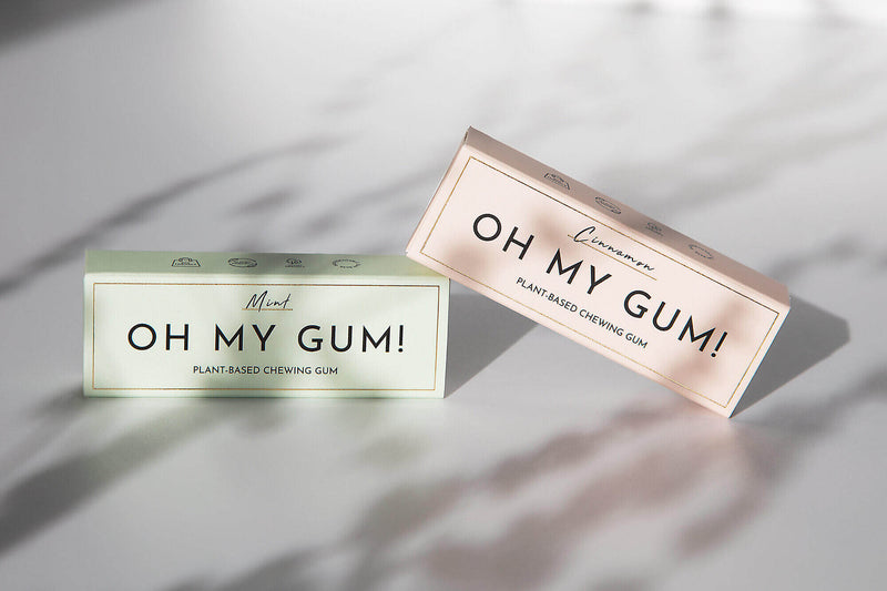 Oh My Gum! chewing gum à la cannelle ou à la menthe 
